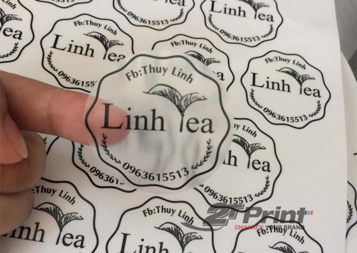In tem nhãn trong suốt